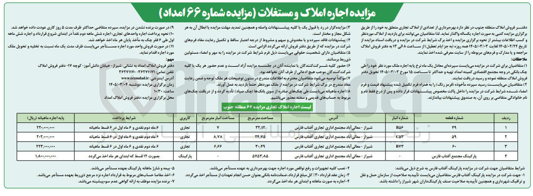 تصویر کوچک آگهی اجاره املاک