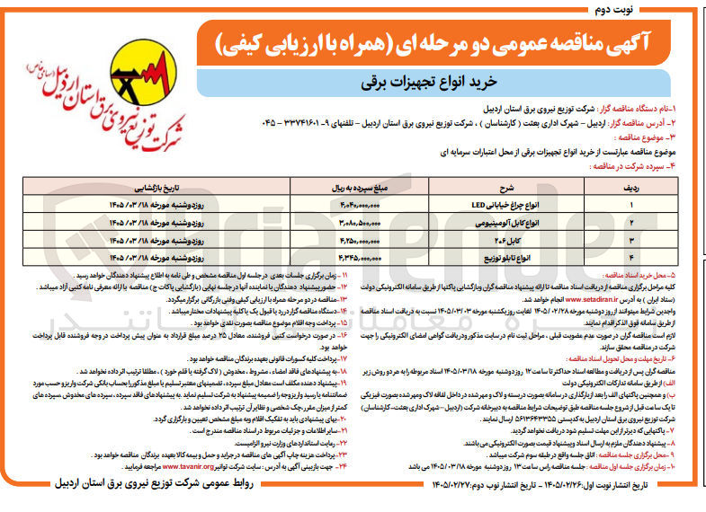 تصویر کوچک آگهی خرید انواع تابلو توزیع