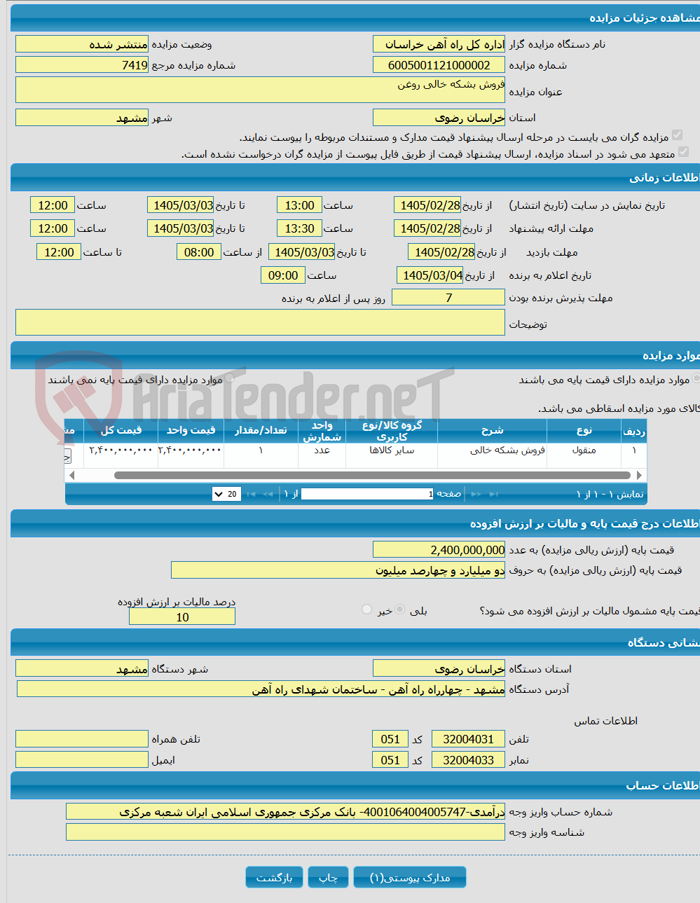 تصویر کوچک آگهی فروش بشکه خالی روغن
