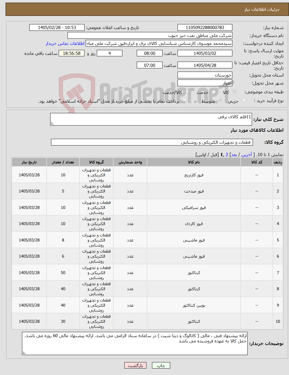 تصویر کوچک آگهی نیاز کالا-11قلم کالای برقی