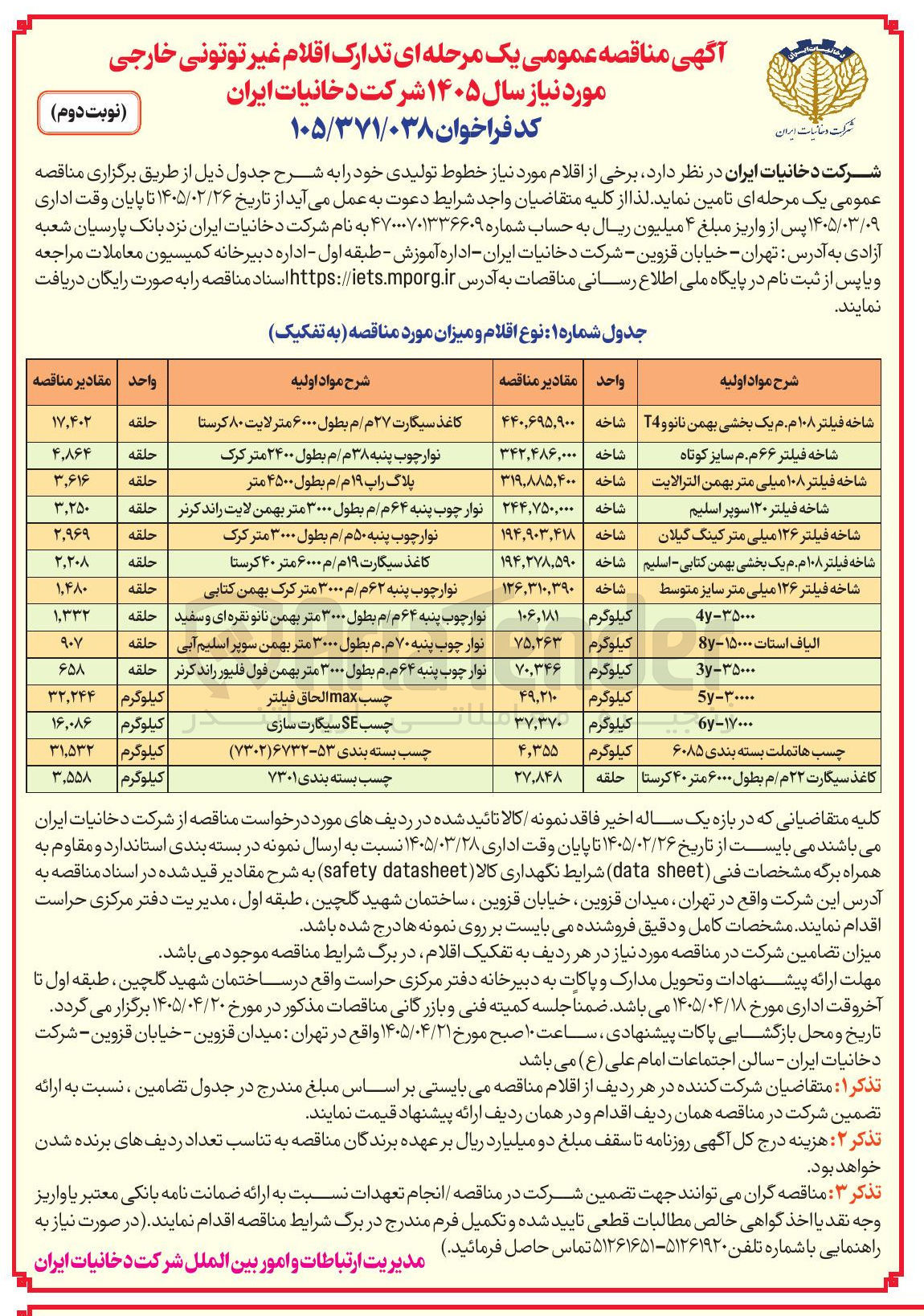 تصویر کوچک آگهی خرید چسب SE سیگارت سازی