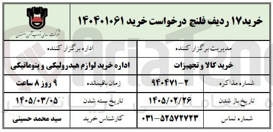 تصویر کوچک آگهی خرید ۱۷ ردیف فلنج