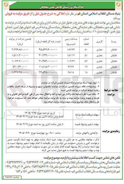 تصویر کوچک آگهی فروش املاک