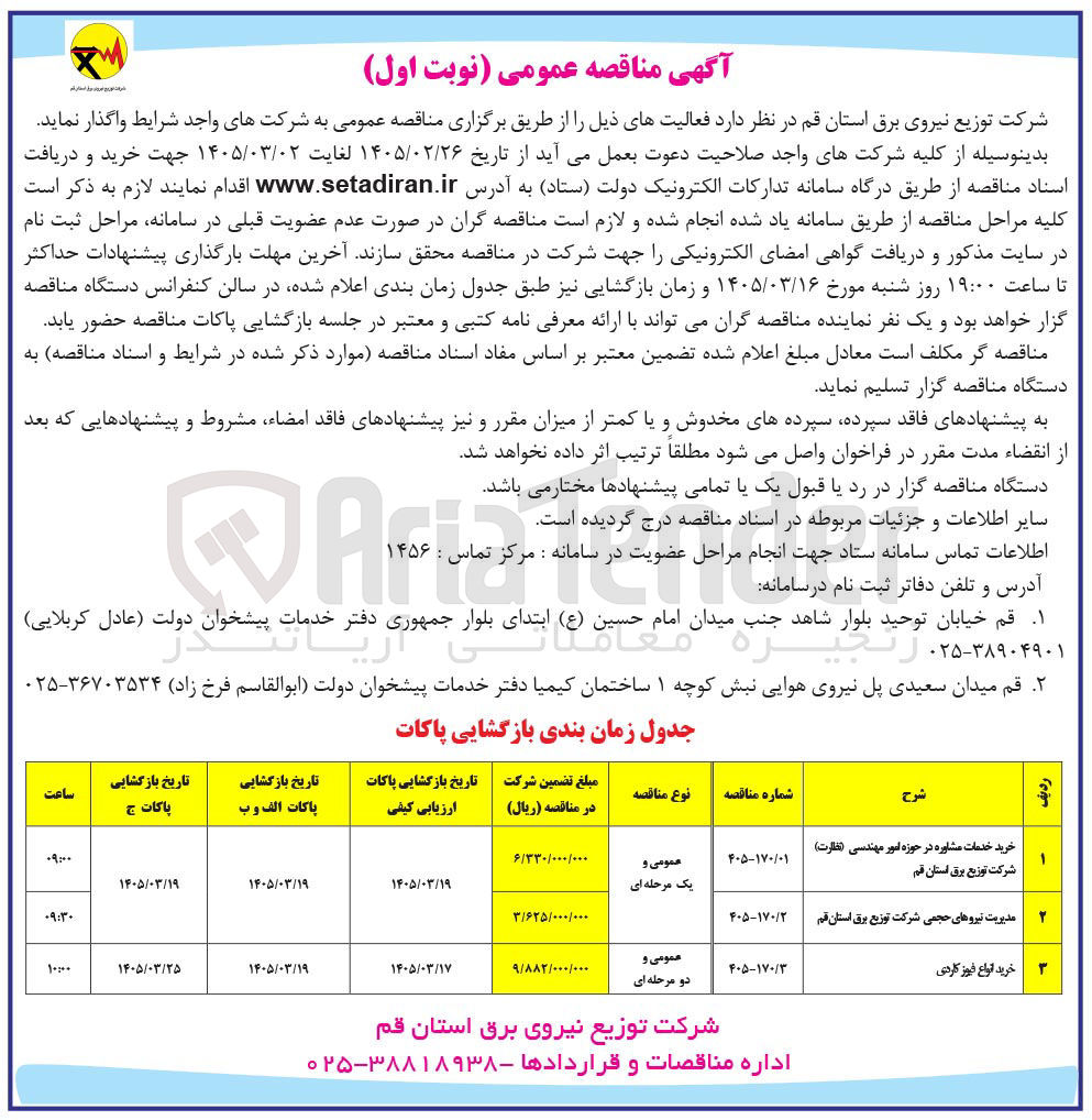 تصویر کوچک آگهی مدیریت تیروهای حجمی