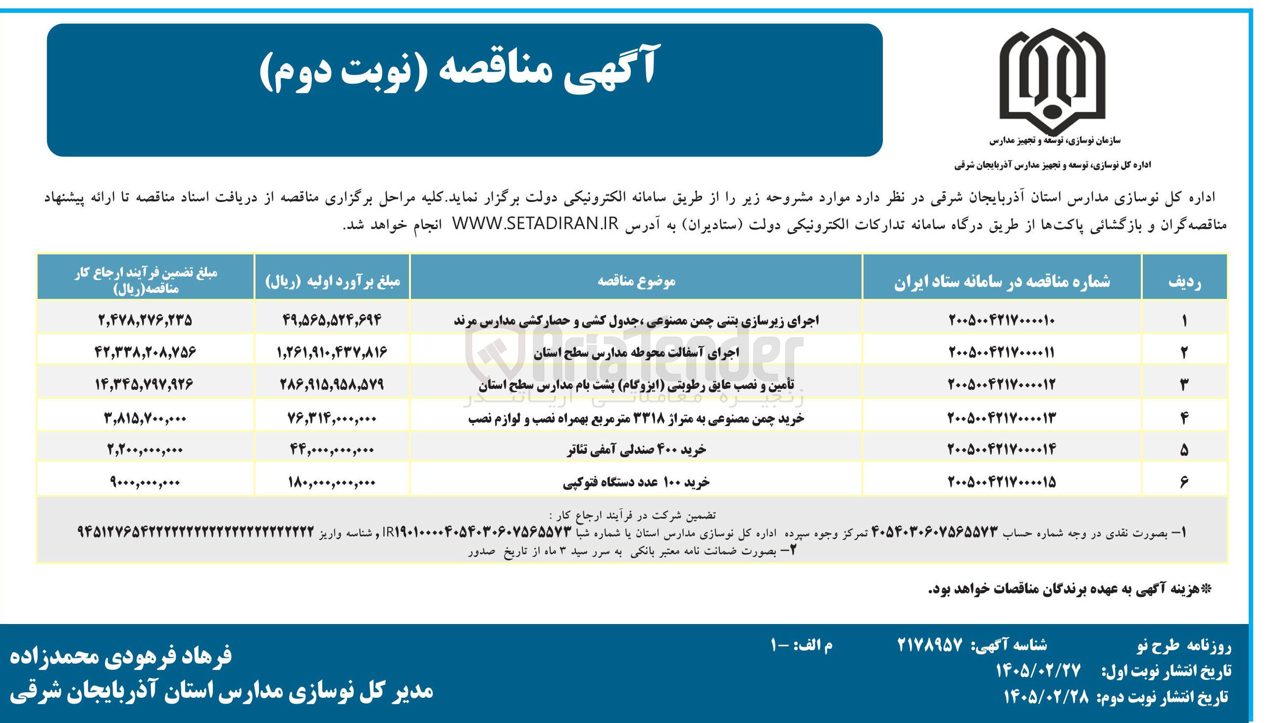 تصویر کوچک آگهی خرید چمن مصنوعی به متراژ ۳۳۱۸ متر مربع بهمراه نصب و لوازم نصب