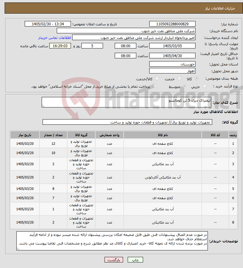 تصویر کوچک آگهی نیاز کالا-لیفتراک دیزل 5 تن کوماتسو