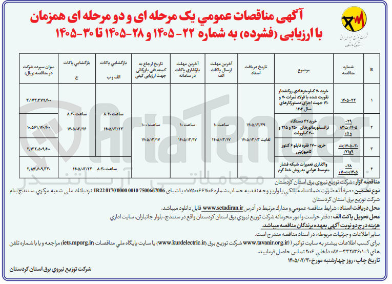 تصویر کوچک آگهی خرید ۷۰ کیلومترهادی روکشدار تقویت شده با فولاد نمرات 70 و 120 
