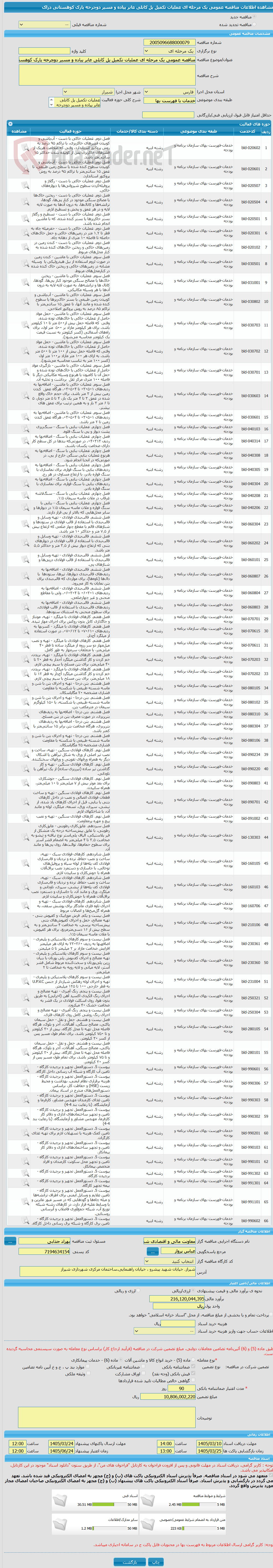 تصویر کوچک آگهی مناقصه عمومی یک مرحله ای عملیات تکمیل پل کابلی عابر پیاده و مسیر دوچرخه پارک کوهستانی دراک
