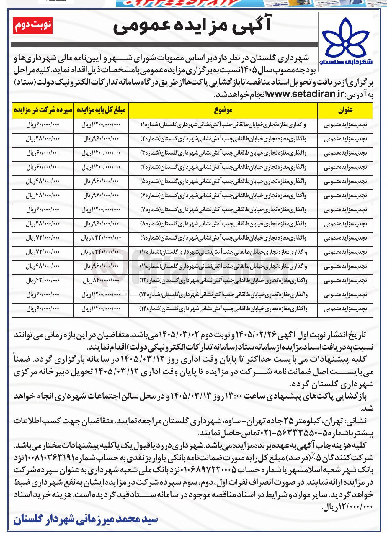 تصویر کوچک آگهی واگذاری مغازه تجاری 