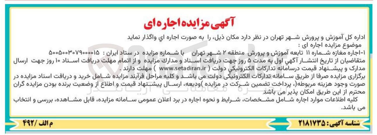 تصویر کوچک آگهی اجازه مغازه