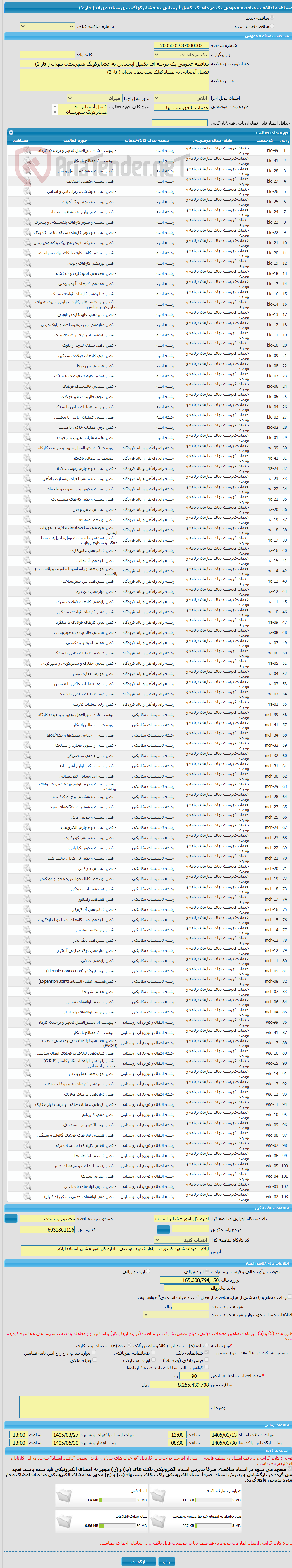تصویر کوچک آگهی مناقصه عمومی یک مرحله ای تکمیل آبرسانی به عشایرکولگ شهرستان مهران ( فاز 2)