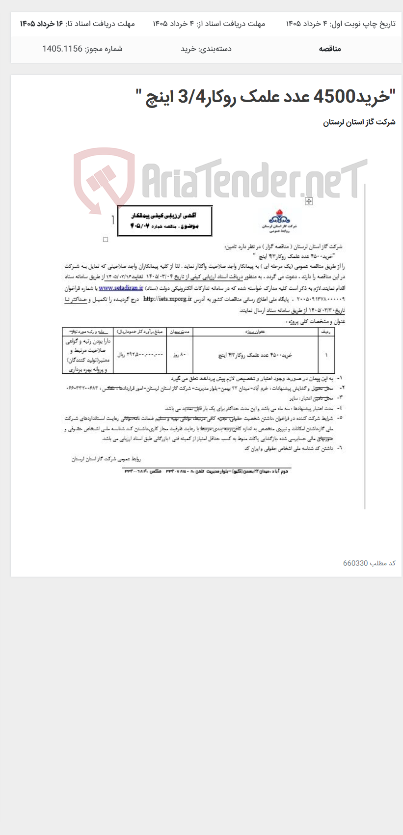 تصویر کوچک آگهی "خرید4500 عدد علمک روکار3/4 اینچ "