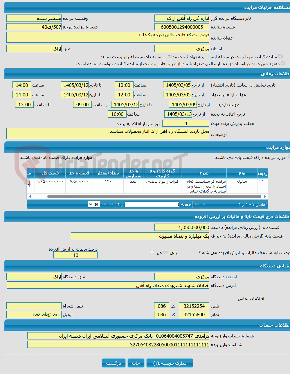 تصویر کوچک آگهی فروش بشکه فلزی خالی (درجه یک/1 )