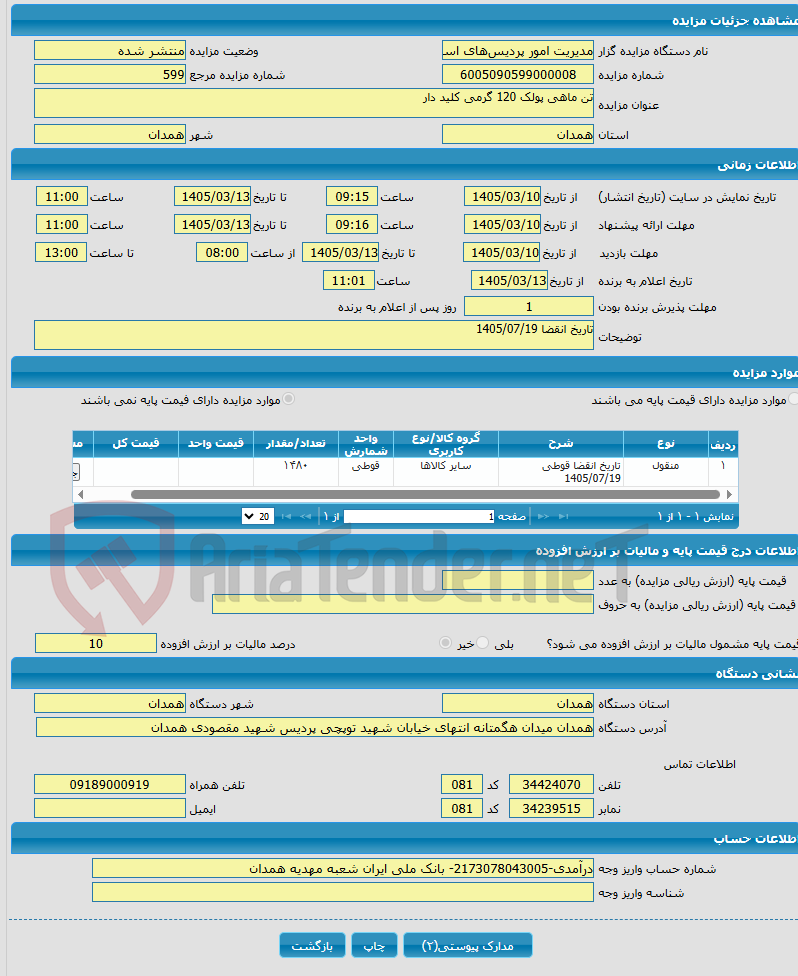 تصویر کوچک آگهی تن ماهی پولک 120 گرمی کلید دار