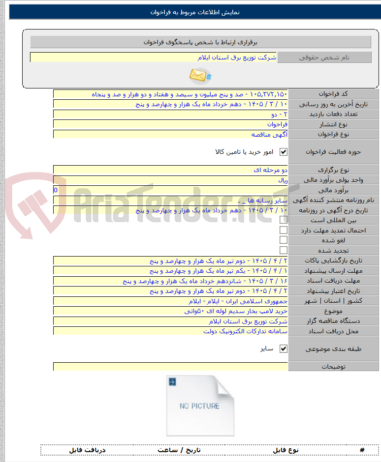 تصویر کوچک آگهی خرید لامپ بخار سدیم لوله ای ۵۰واتی