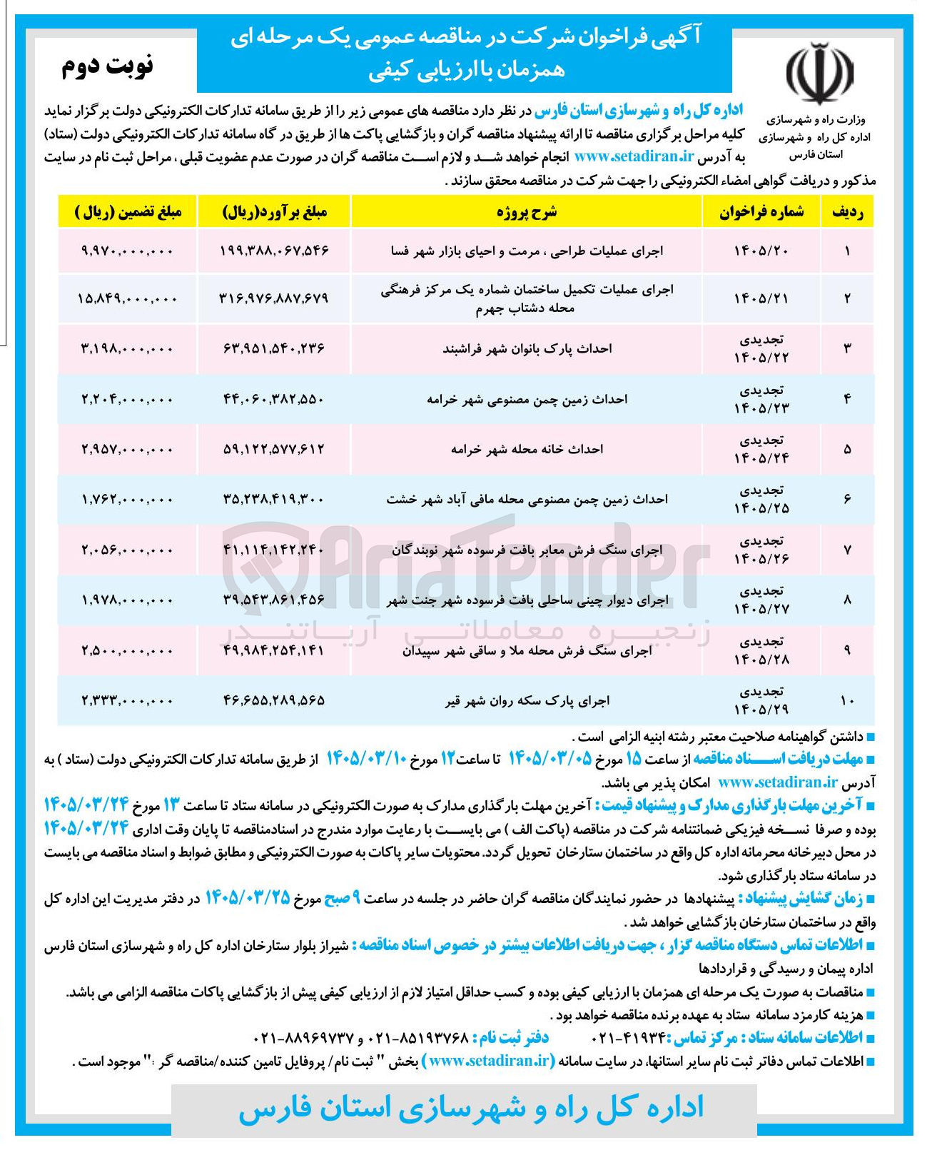 تصویر کوچک آگهی احداث پارک بانوان