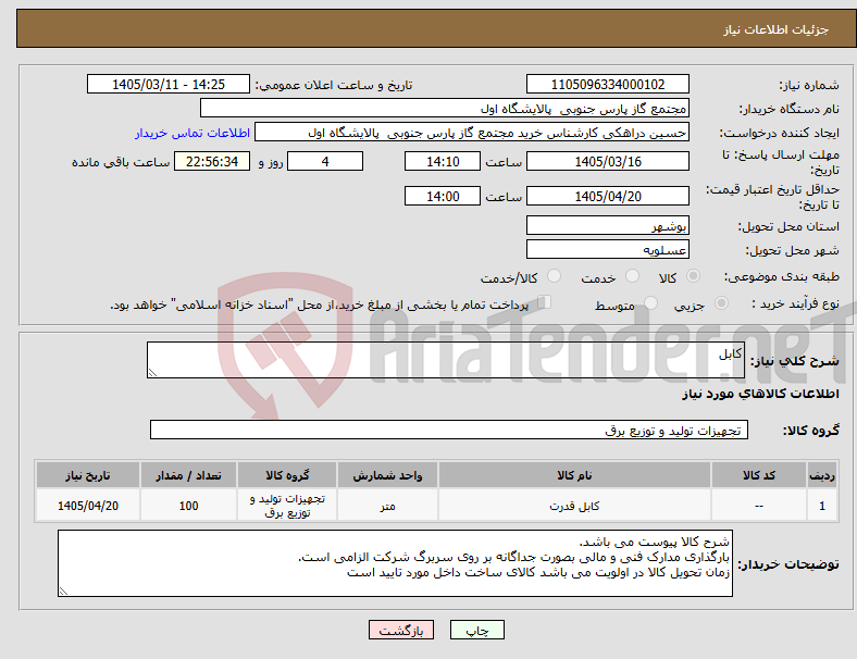 تصویر کوچک آگهی نیاز کالا-کابل