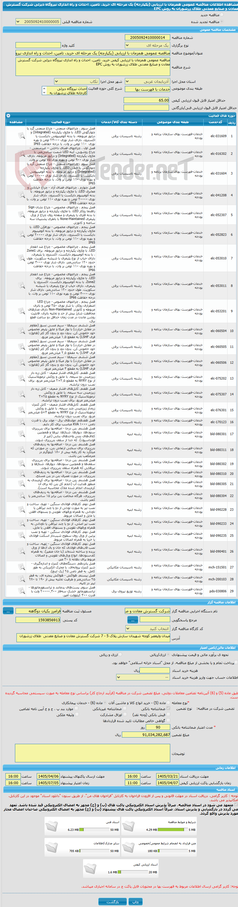 تصویر کوچک آگهی مناقصه عمومی همزمان با ارزیابی (یکپارچه) یک مرحله ای خرید، تامین، احداث و راه اندازی نیروگاه دیزلی شرکت گسترش معادن و صنایع معدنی طلای زرشوران به روش EPC