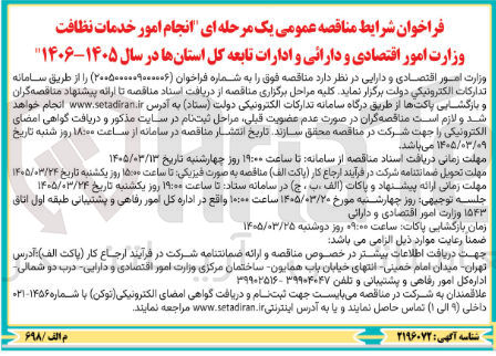 تصویر کوچک آگهی  انجام امور خدمات نظافت 