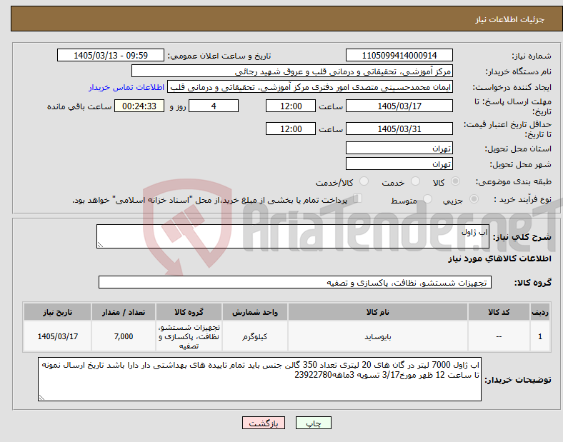 تصویر کوچک آگهی نیاز کالا-اب ژاول