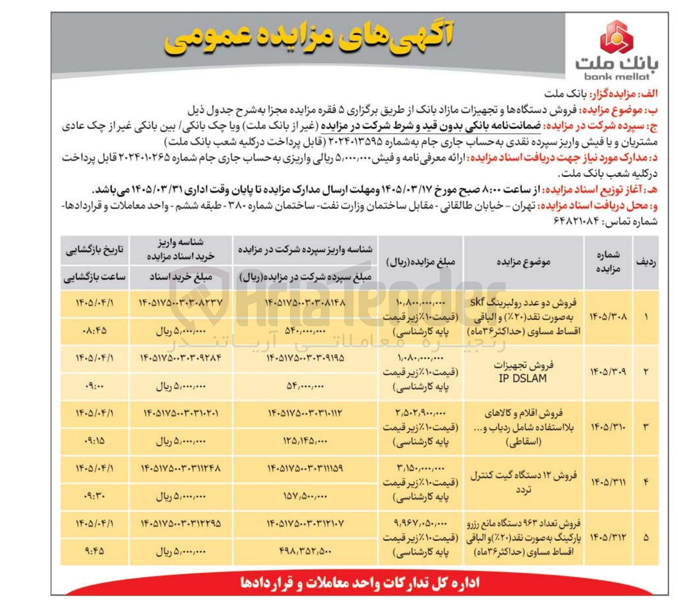 تصویر کوچک آگهی فروش تعداد ۹۶۳ دستگاه مانع رزرو پارکینگ
