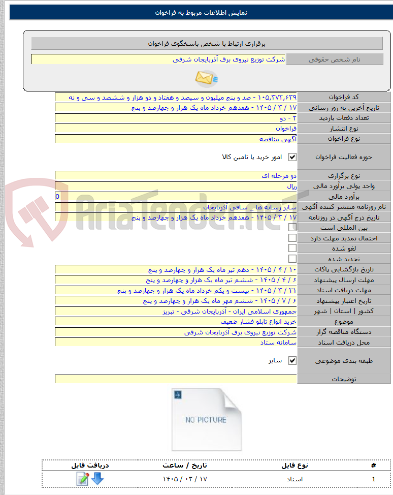 تصویر کوچک آگهی خرید انواع تابلو فشار ضعیف