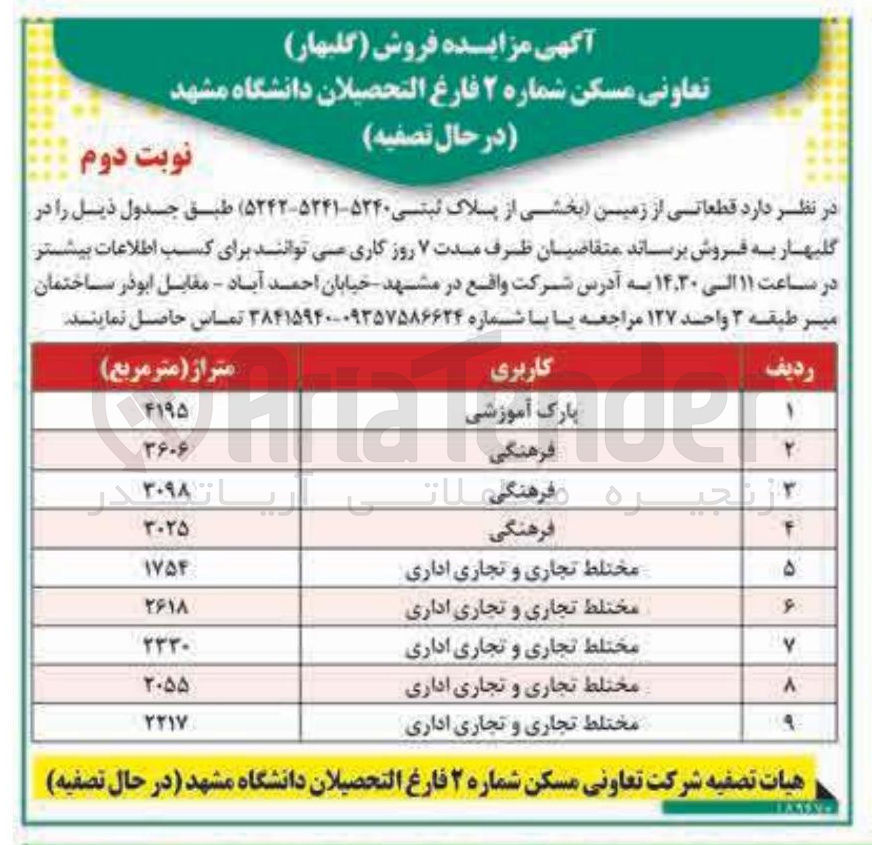 تصویر کوچک آگهی فروش قطعاتی از زمین بخشی از پلاک ثبتی ۵۲۴۰-۵۲۴۱-۵۲۴۲