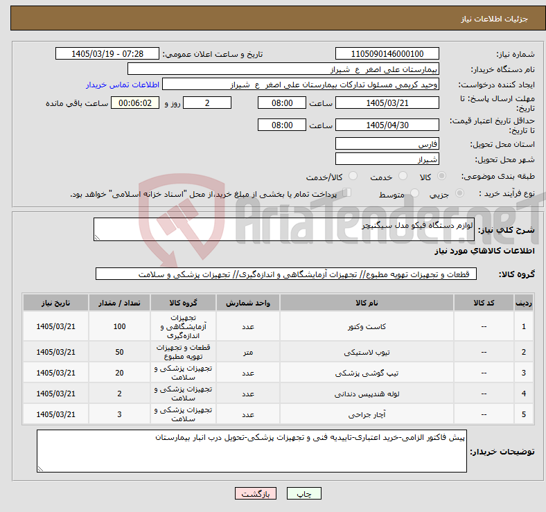 تصویر کوچک آگهی نیاز کالا-لوازم دستگاه فیکو مدل سیگنیچر