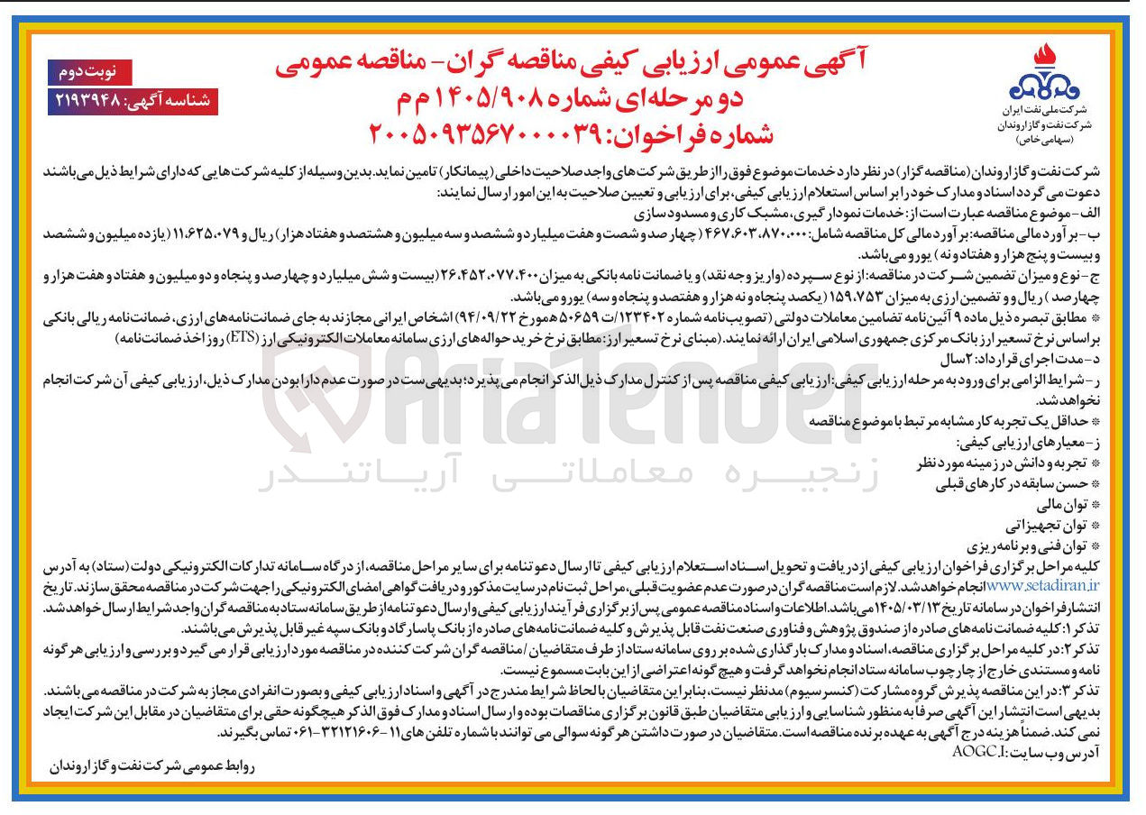 تصویر کوچک آگهی خدمات نمودار گیری مشبک کاری و مسدود سازی