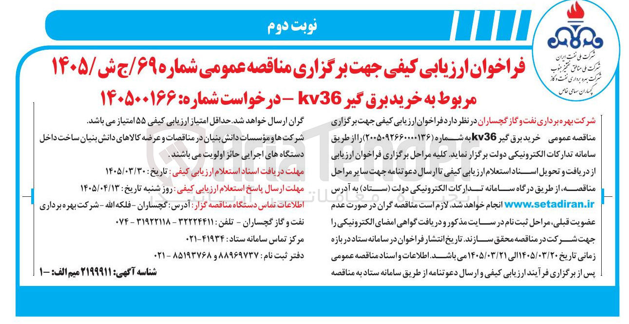 تصویر کوچک آگهی خرید برق گیر kv36