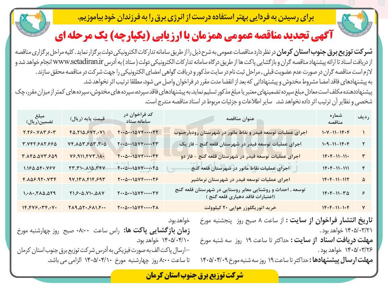 تصویر کوچک آگهی توسعه , احداث و روشنایی معابر روستایی در شهرستان قلعه گنج 
