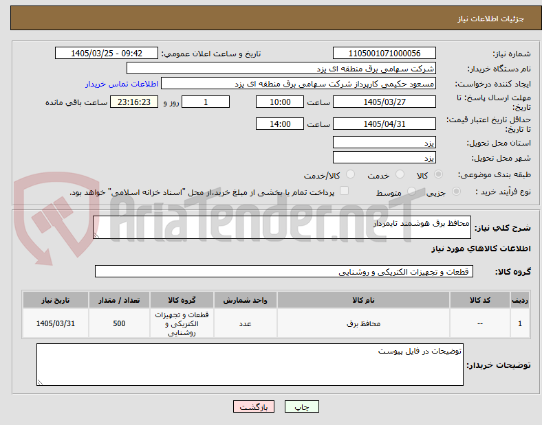 تصویر کوچک آگهی محافظ برق هوشمند تایمردار 