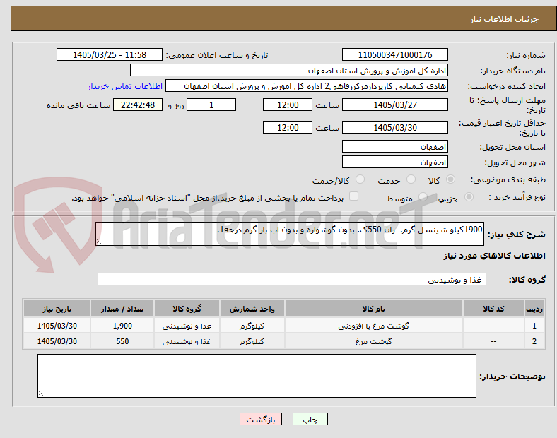 تصویر کوچک آگهی 1900کیلو شینسل گرم. ران 550ک. بدون گوشواره و بدون اب بار گرم درجه1.