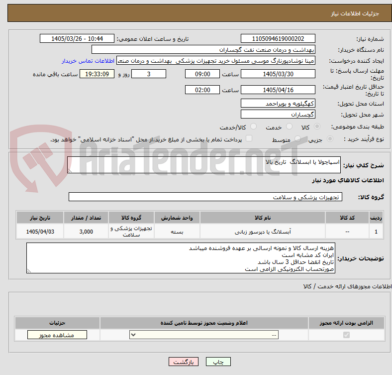 اسپاچولا یا ابسلانگ تاریخ بالا