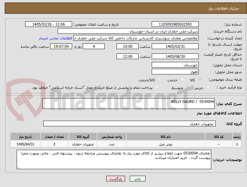 تصویر کوچک آگهی 0530004  / KELLY GAURD