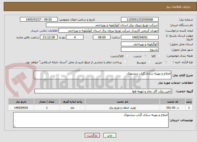 تصویر کوچک آگهی اصلاح و بهینه سازی گراب دیشموک
