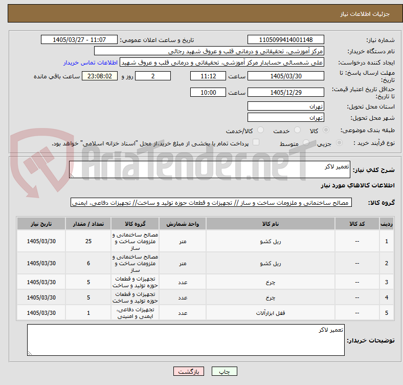 تصویر کوچک آگهی تعمیر لاکر 