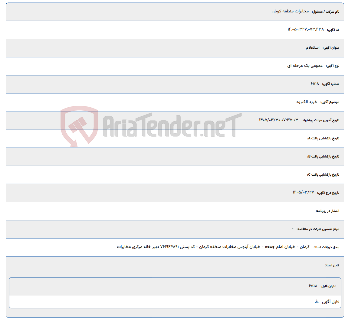 خرید الکترود