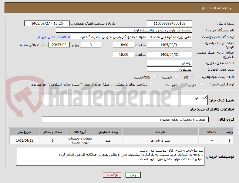 تصویر کوچک آگهی گیت ولو 