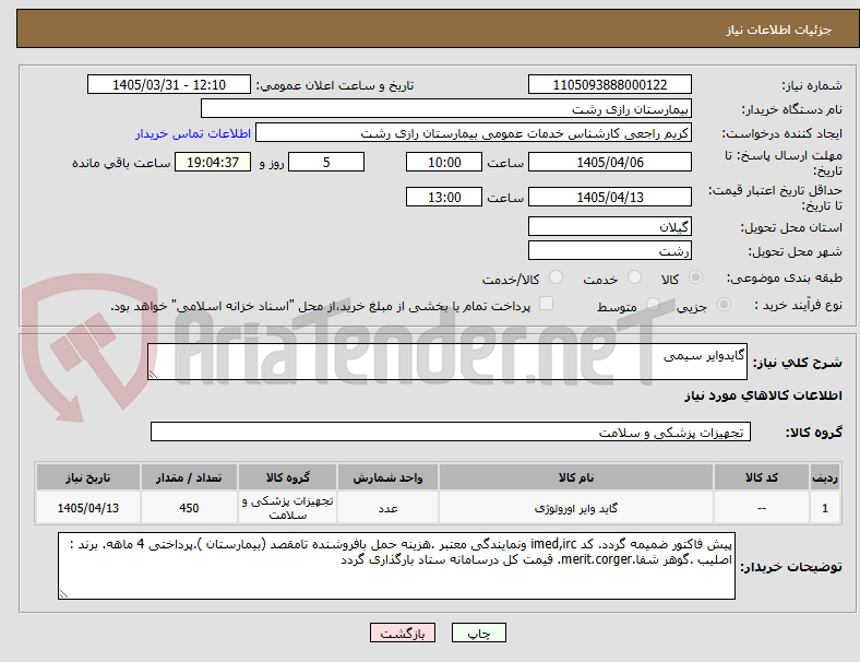 گایدوایر سیمی