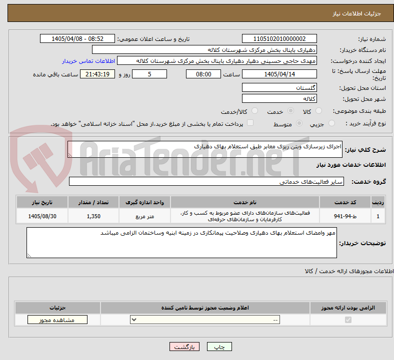 تصویر کوچک آگهی اجرای زیرسازی وبتن ریزی معابر طبق استعلام بهای دهیاری