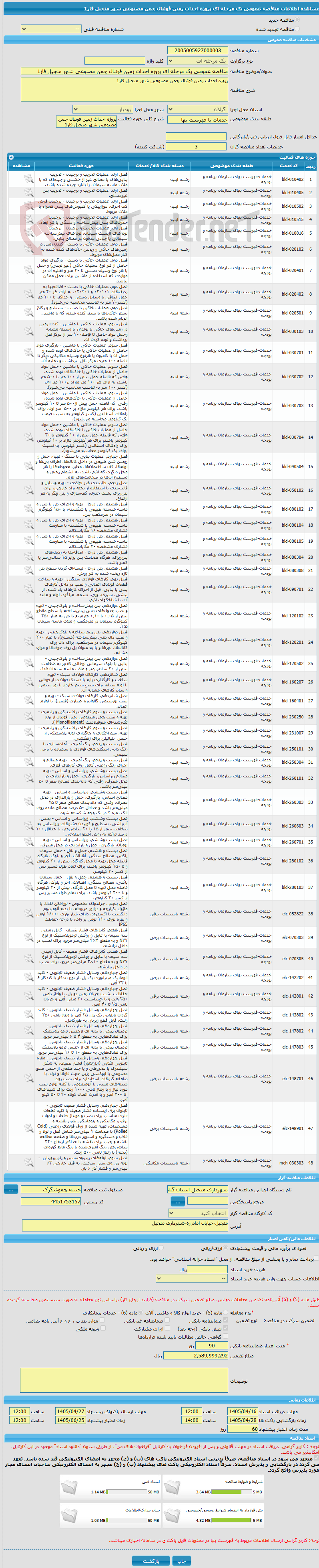 تصویر کوچک آگهی مناقصه عمومی یک مرحله ای پروژه احداث زمین فوتبال چمن مصنوعی شهر منجیل فاز1