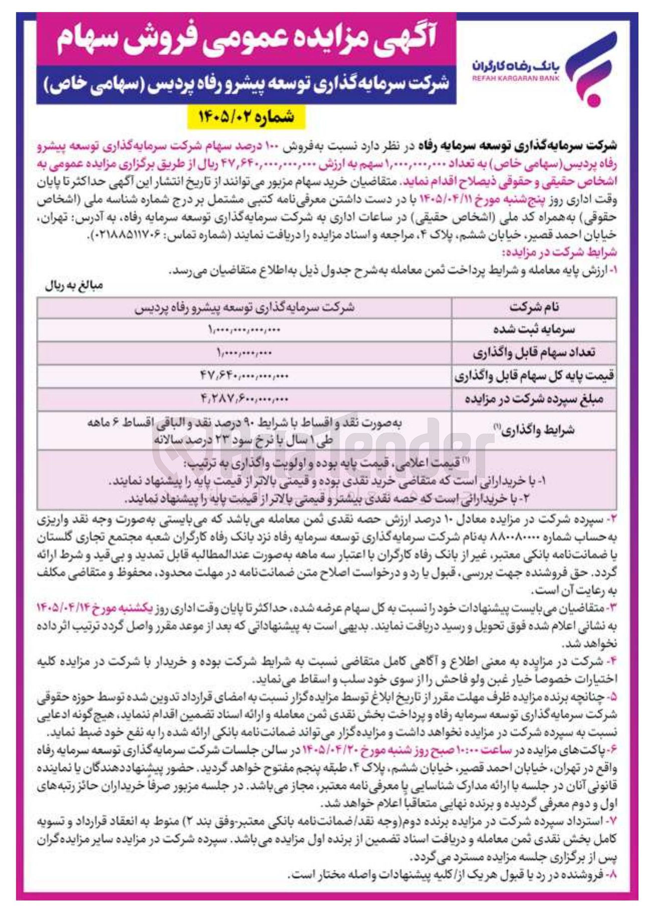 تصویر کوچک آگهی فروش ۱۰۰ درصد سهام