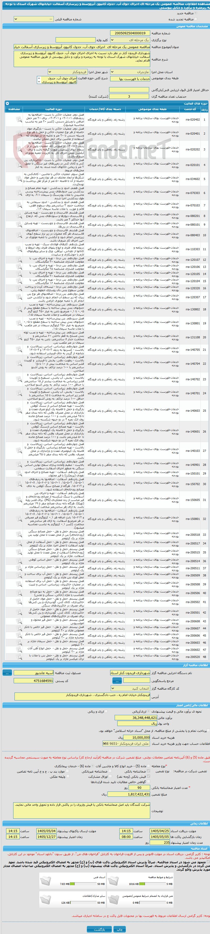 تصویر کوچک آگهی مناقصه عمومی یک مرحله ای  اجرای جوی آب، جدول کانیوو، آبرووسط و زیرسازی آسفالت خیابانهای شهرک اسدی با توجه به ریزمتره و برآورد و دتایل پیوستی