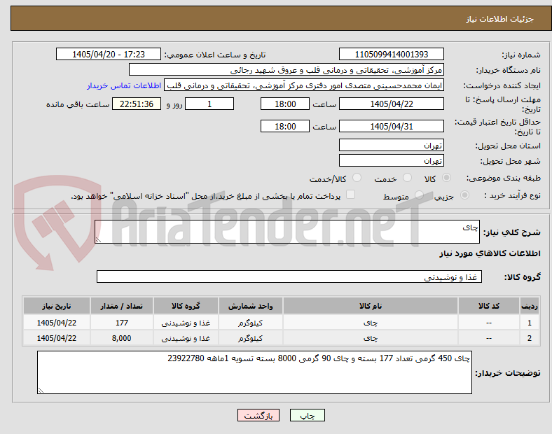 تصویر کوچک آگهی چای