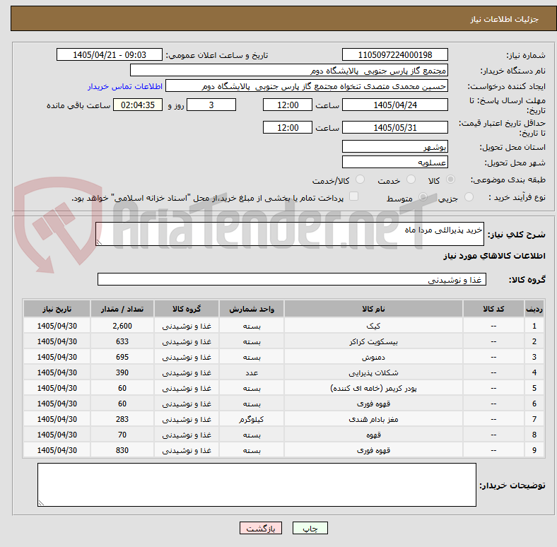 تصویر کوچک آگهی خرید پذیرالئی مردا ماه
