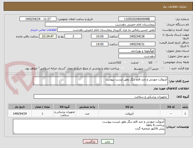 تصویر کوچک آگهی آنژیوکت صورتی و چند قلم دیگر بطق لیست پیوست