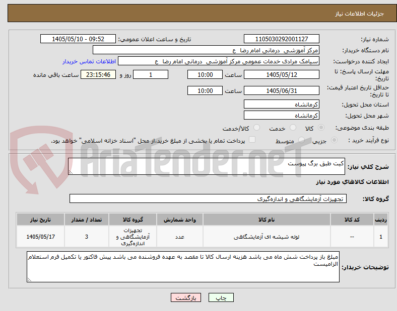 کیت طبق برگ پیوست